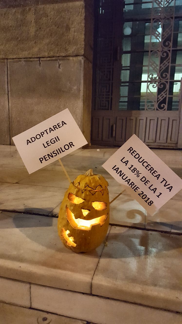 Mesajele tinerilor din PNL Timiș pentru Guvernul PSD, puse în dovleci de Halloween: Nerealizările își bântuie propriii conducători| GALERIE FOTO