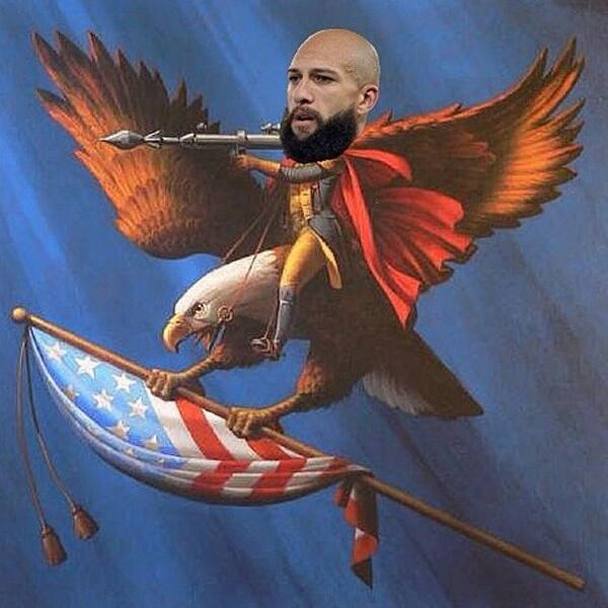 FOTO/ Americanii îl au pe ”Superman” Tim Howard. ^16 parade, RECORD MONDIAL, dar e acasă
