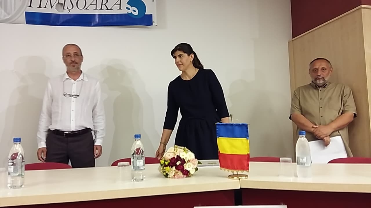 Laura Codruța Kovesi a primit Premiul Speranța pentru DNA, de la Societatea Timișoara: "Sper, împreună cu colegii mei, ca procurorii să rămână independenți"/FOTO