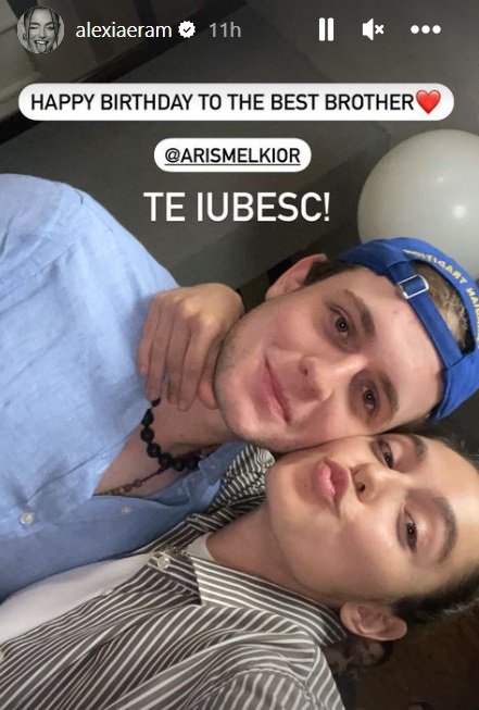 Aris Melkior a împlinit 20 de ani. Ce mesaj a primit de la Andreea Esca, mama lui: „Ce băiat mișto”. Și sora Alexia i-a făcut urări