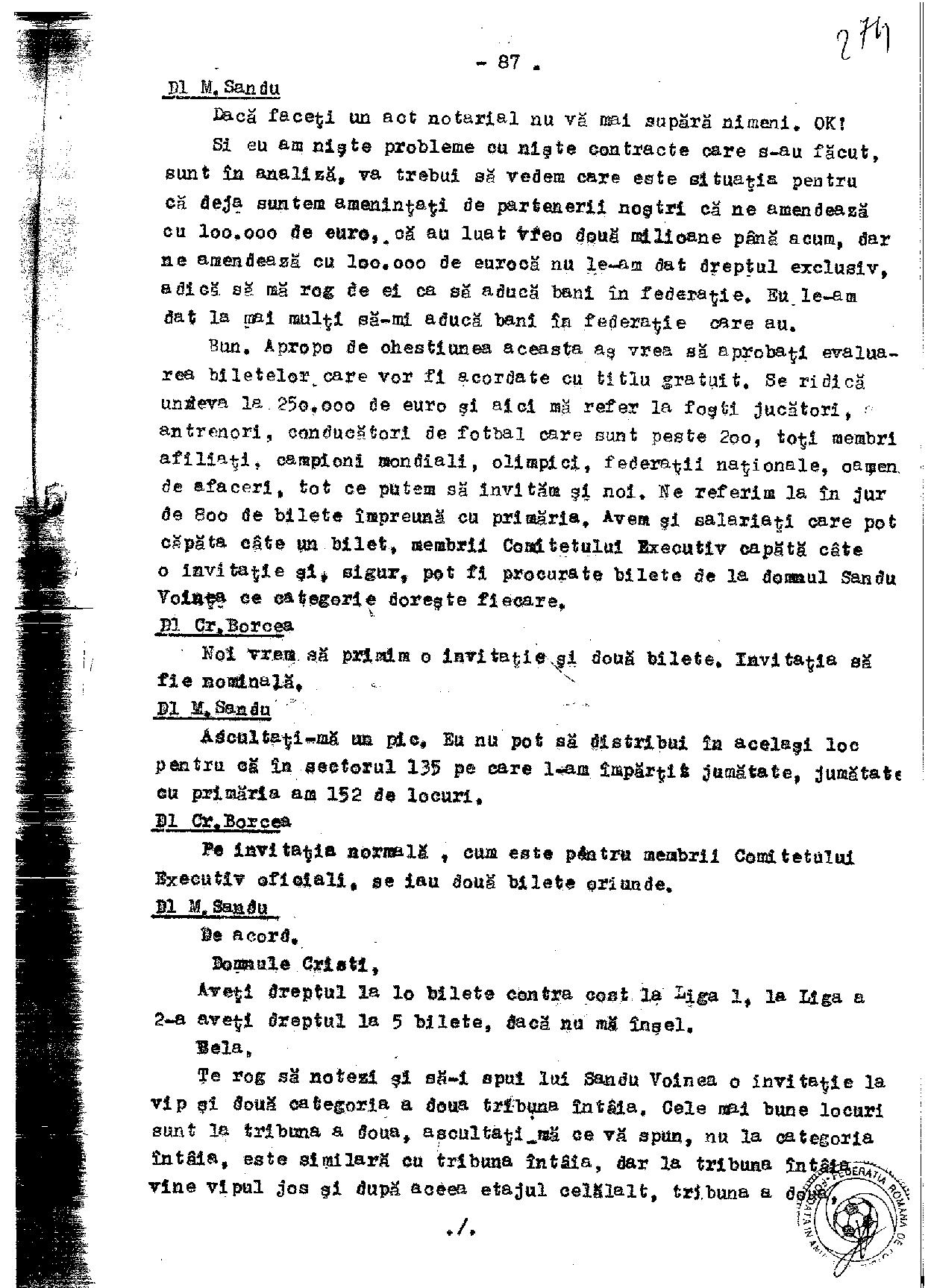 Stenogramă-bombă! Mircea Sandu l-a acuzat într-un CEx din 2011 pe un fost șef al arbitrilor că joacă la pariuri. Reacția celui vizat / EXCLUSIV