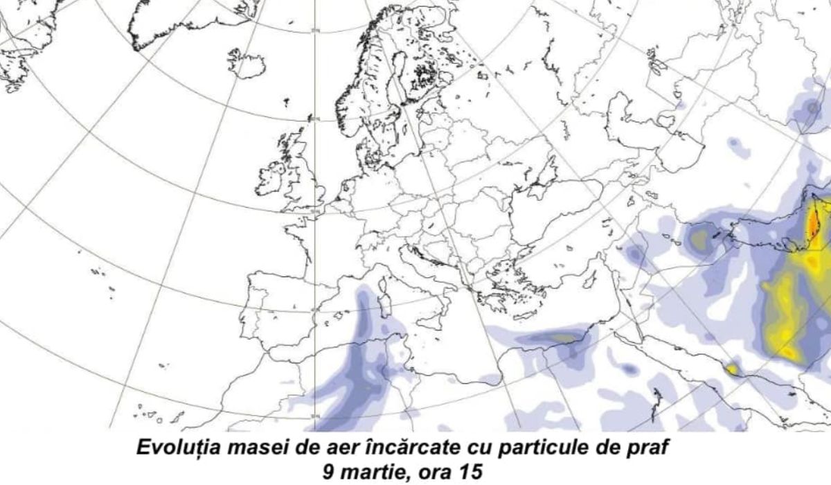Praful saharian acoperă iar cerul României. Ce zone vor fi afectate