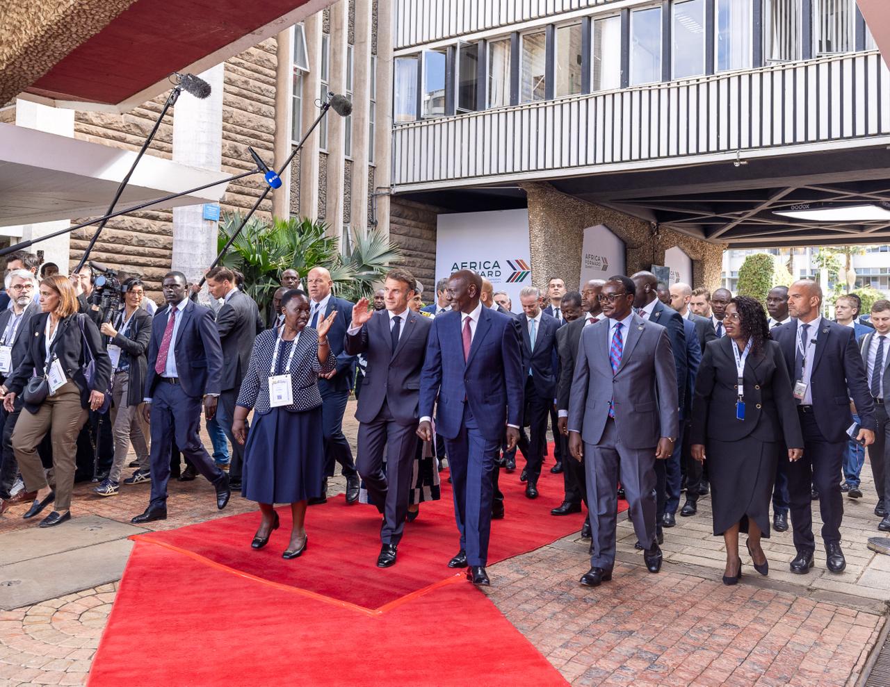 With Macron present in Nairobi, Kenya’s president lays out what he wants from France