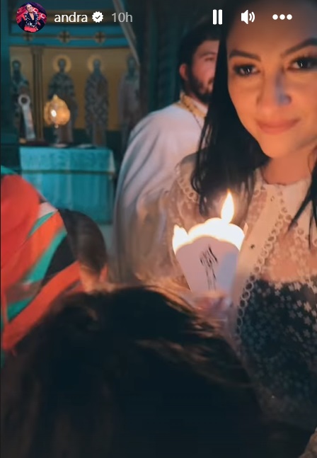 Imagini din vacanța familiei Măruță în Dubai. Au mers la o biserică ortodoxă română în noaptea de Paște