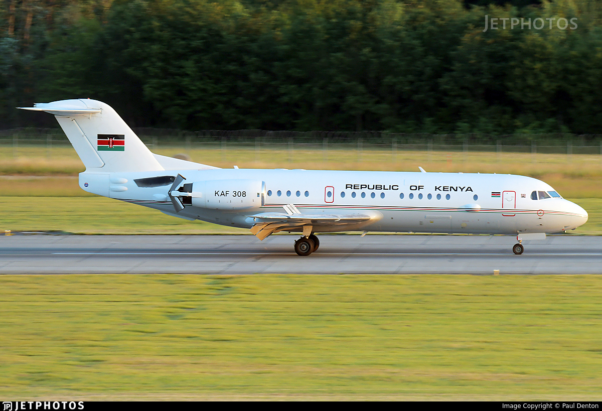 Kenya's official presidential jet
