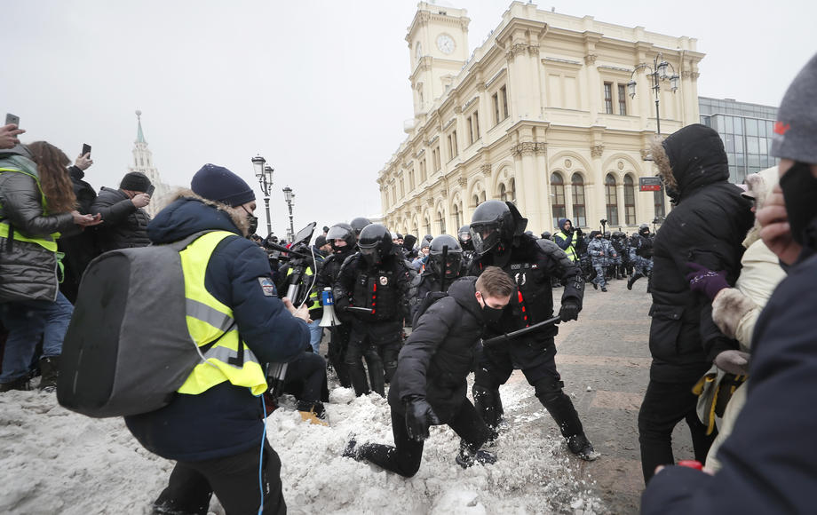 Mii de arestări în Rusia, în al doilea weekend cu proteste masive față de reținerea lui Alexei Navalnîi