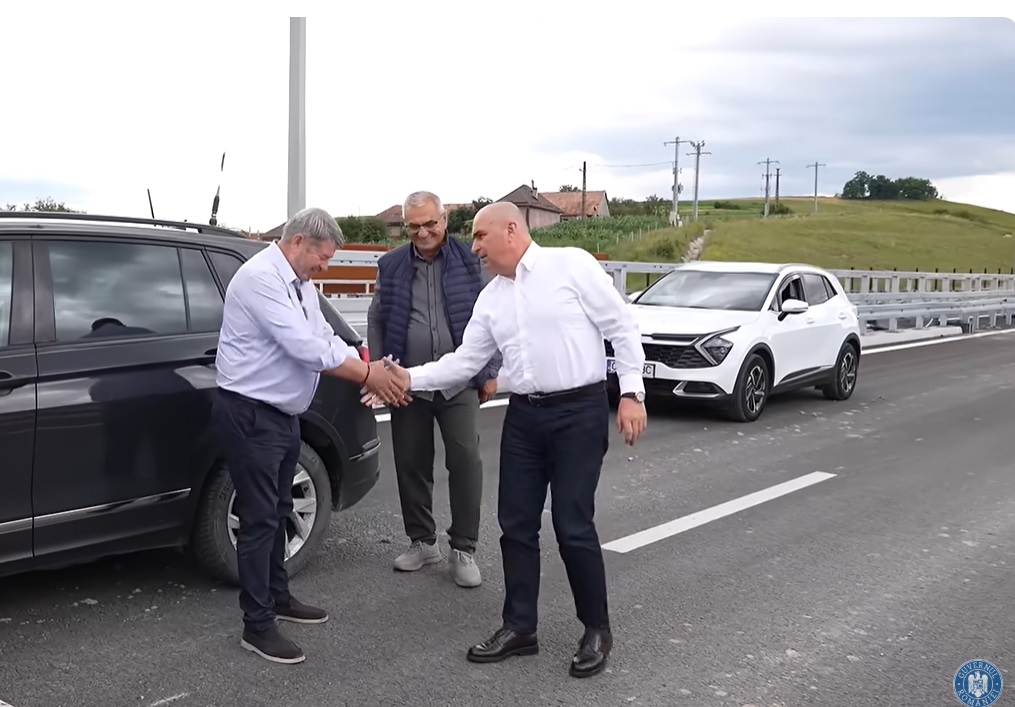 Ilie Bolojan a fost plimbat cu mașina de Dorinel Umbrărescu, șeful UMB, pe șantierul Autostrăzii Transilvania A3. Care este stadiul lucrărilor