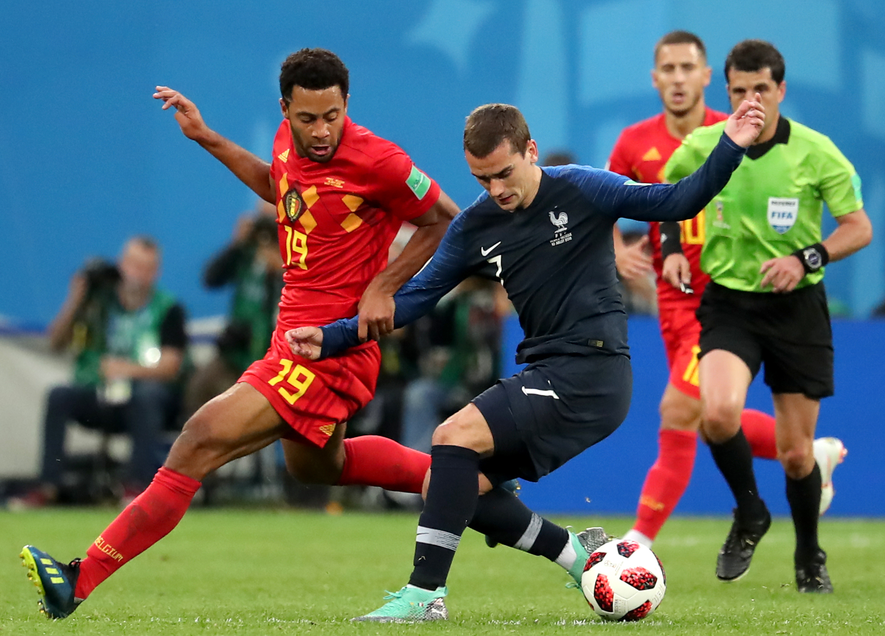 Franța - Belgia, în semifinalele Campionatului Mondial de fotbal Rusia 2018: 1-0. Umtiti a dus ”cocoșii” în finală!