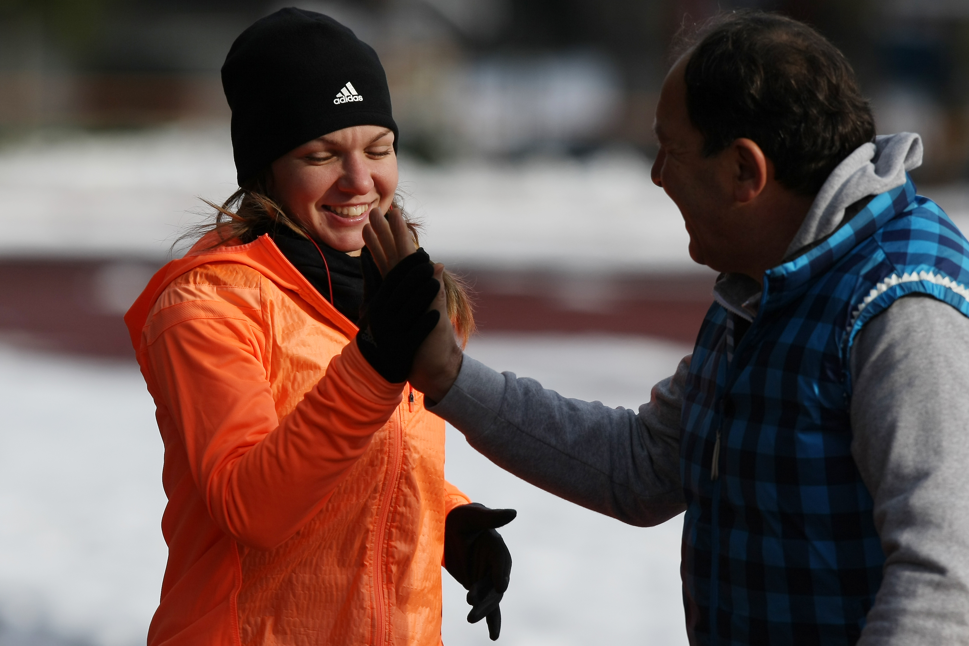 GALERIE FOTO / REPORTAJ LA POIANA BRAȘOV: Simona Halep, lângă noul ei mentor