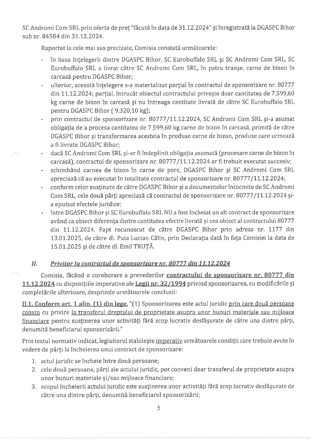 Scamatoriile șefului DGASPC Bihor, Lucian Călin Puia: a transformat bizonul donat în porc și le-a ascuns șefilor doi ani că are dosar penal
