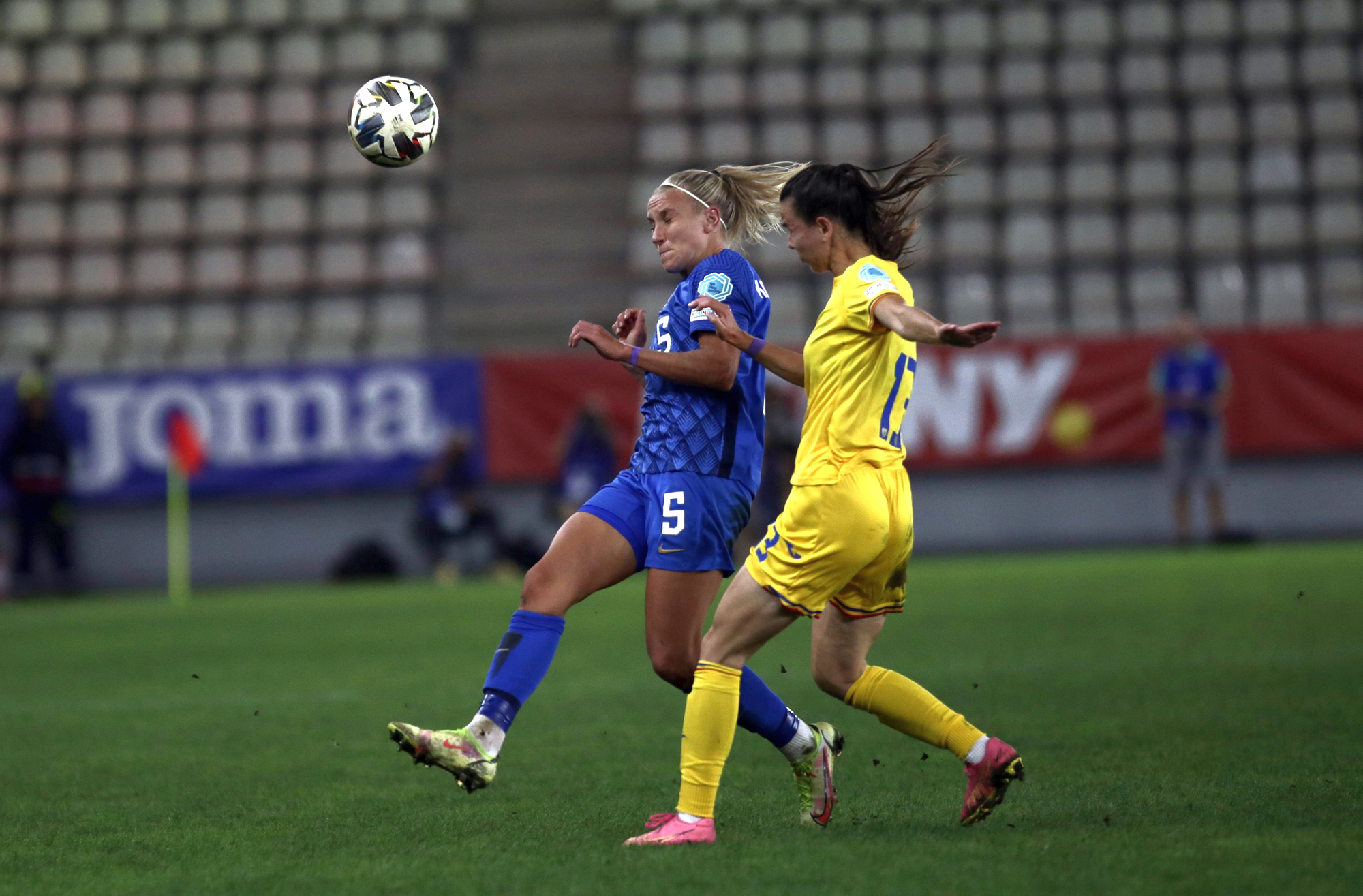 Naționala feminină a României a pierdut la limită în fața Finlandei. Singurul gol, marcat din penalty