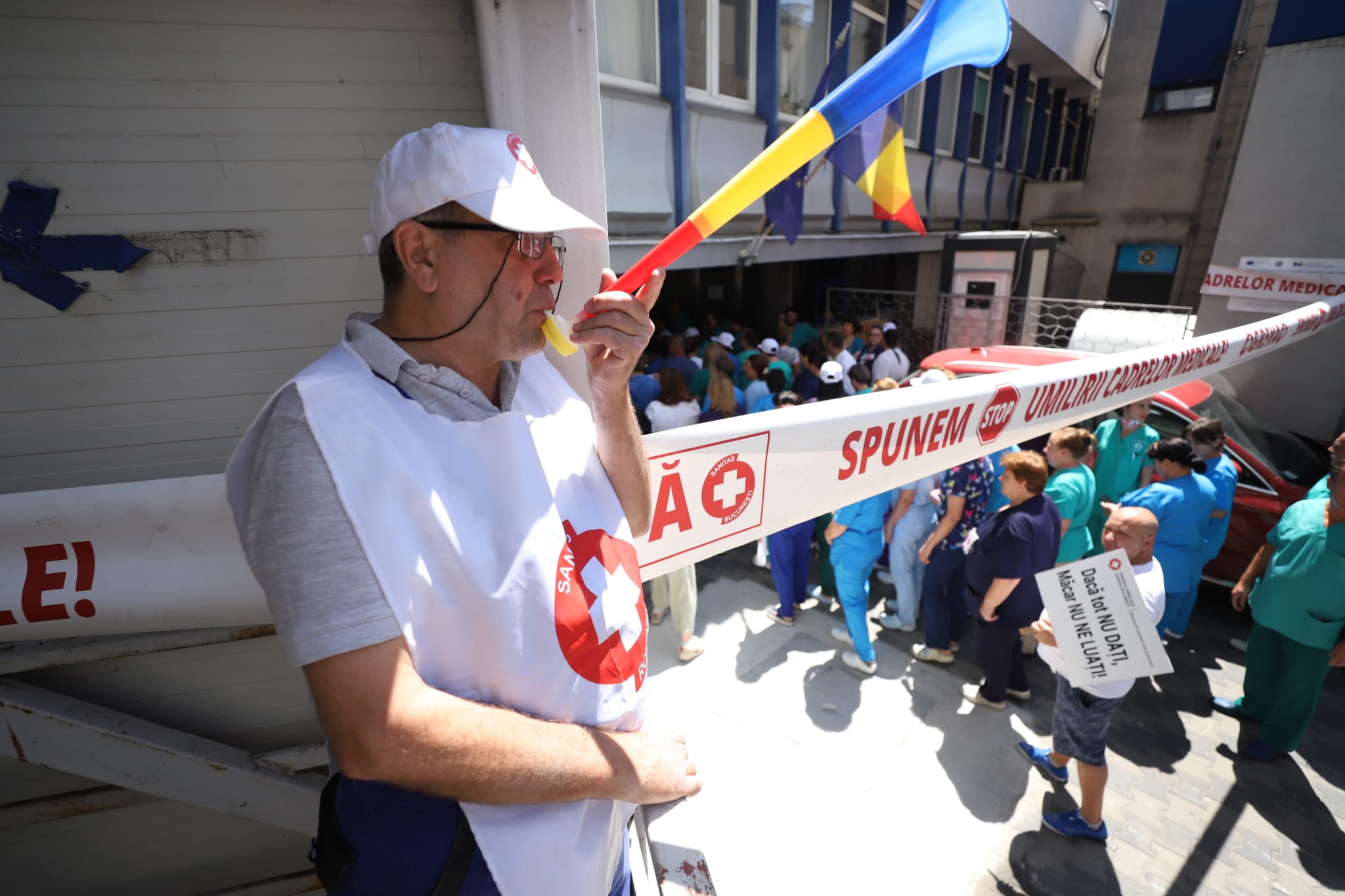 A doua zi de grevă generală în spitale. Sanitas respinge explicațiile Guvernului privind noua lege a salarizării