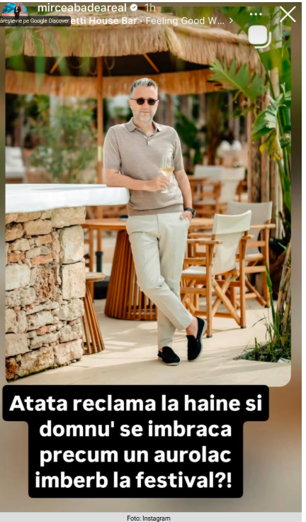 Ce a spus Mircea Badea atunci când a văzut cum s-a îmbrăcat Andi Moisescu la Untold 2026. „Când Iri lasă un gol în viața publică”