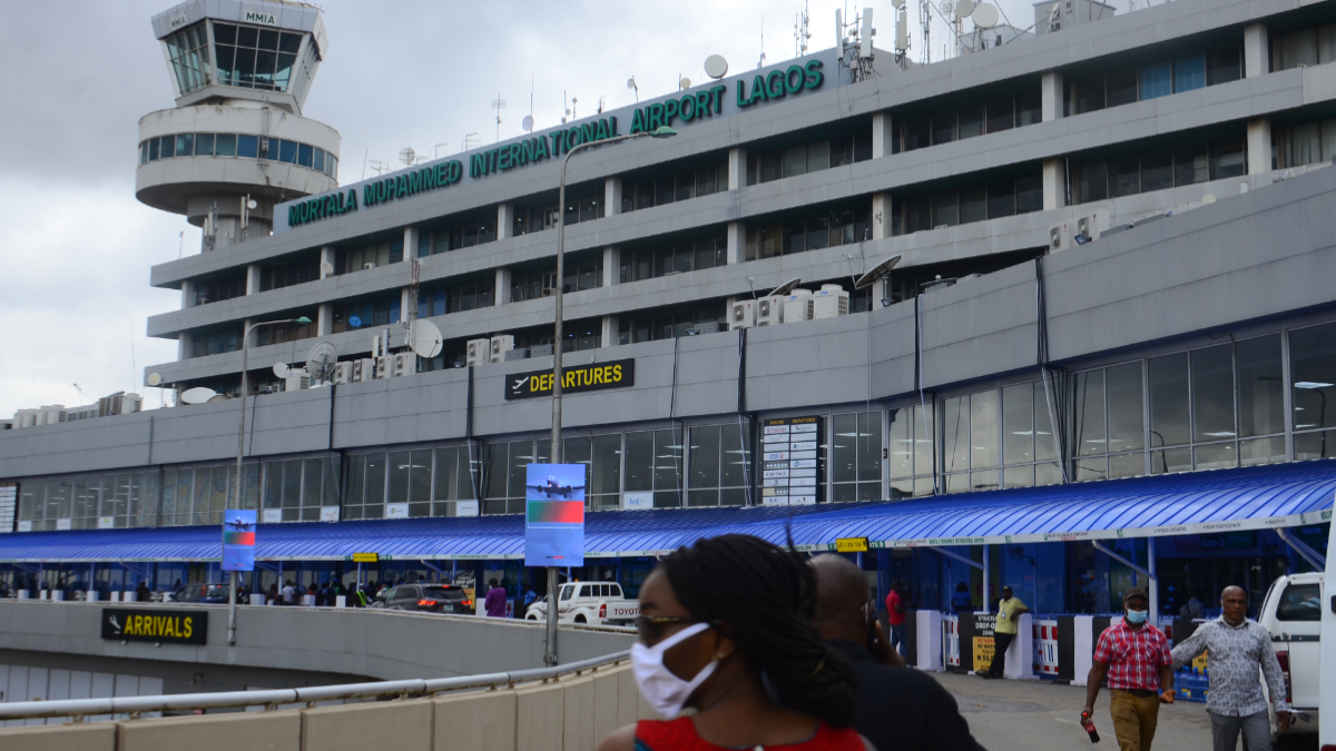 Passengers at the Murtala Muhammed International Airport (MMIA). [Getty Images]