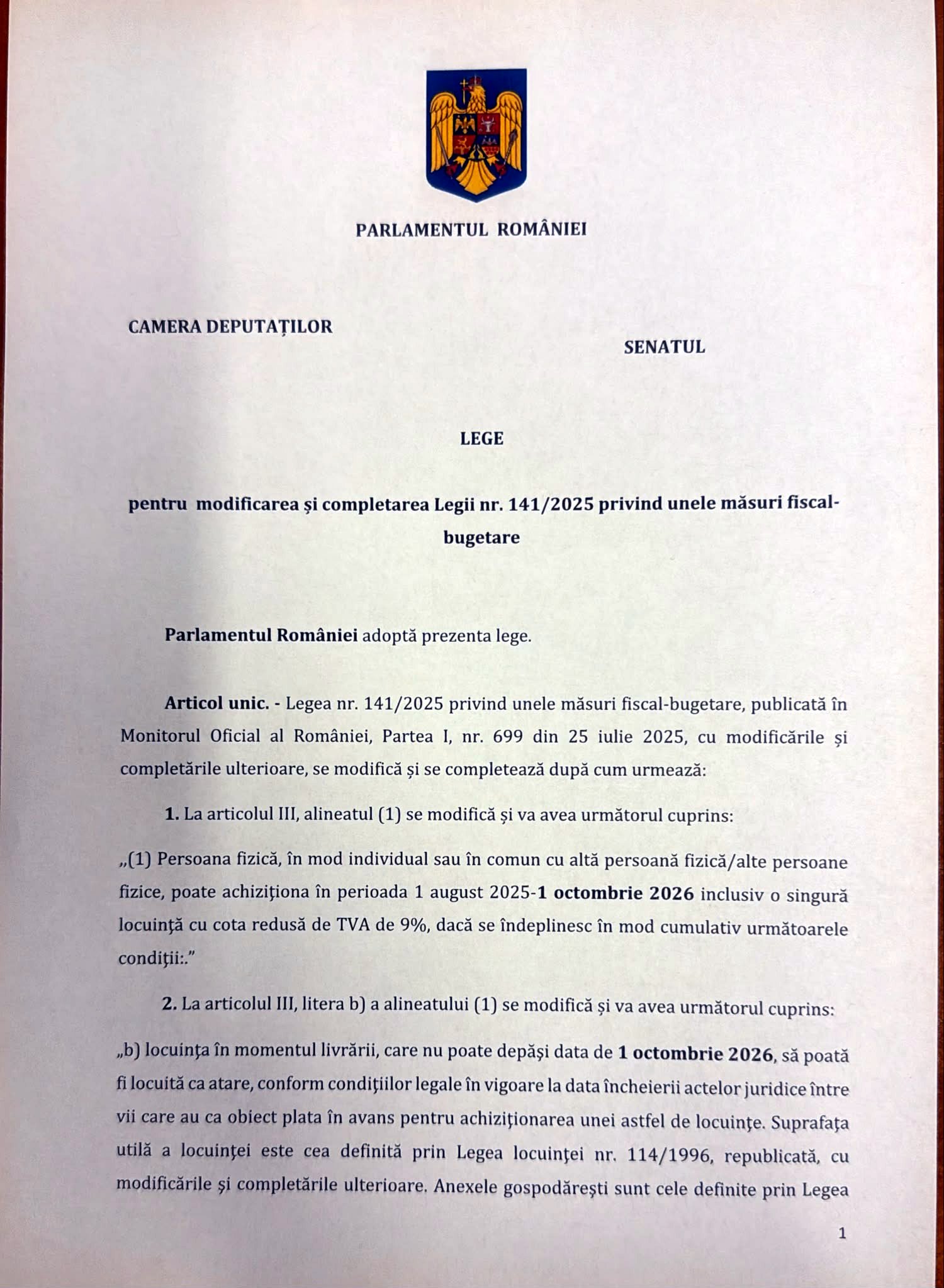 PSD a cerut amânarea majorării cotei de TVA la 21% pentru locuințe noi până la 1 octombrie 2026, spune Sorin Grindeanu | Document