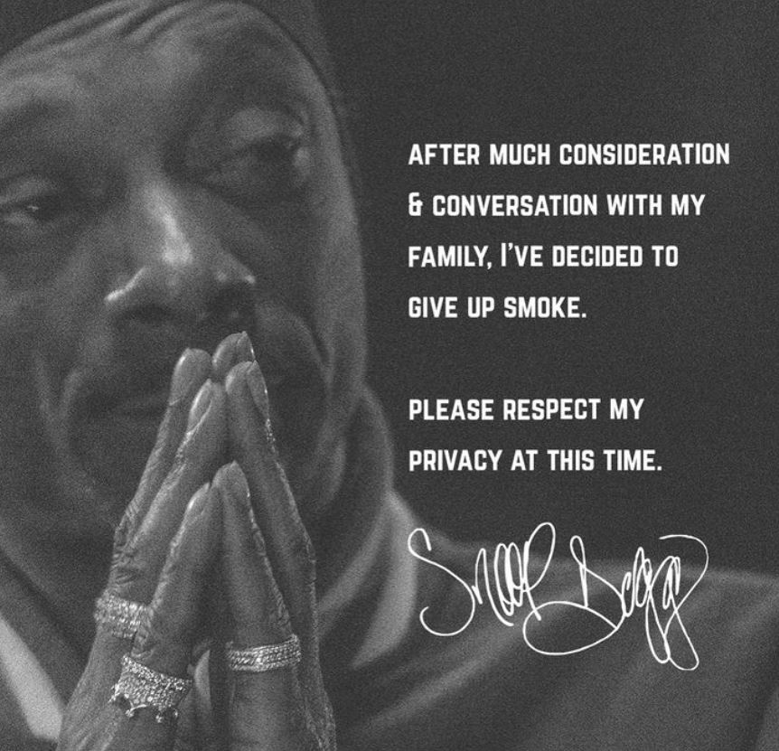 Snoop Dogg dezvăluie că „renunțarea la fumat” a fost o campanie publicitară. Artistul a stârnit controverse pe internet