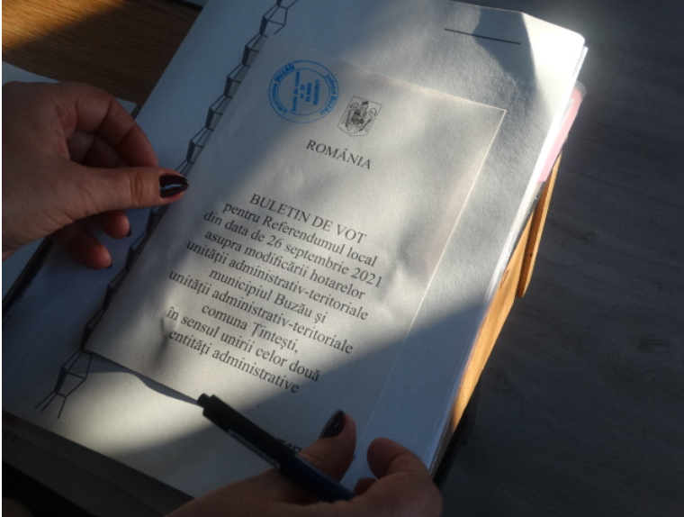 Referendum local la Buzău pentru unificarea cu comuna Țintești