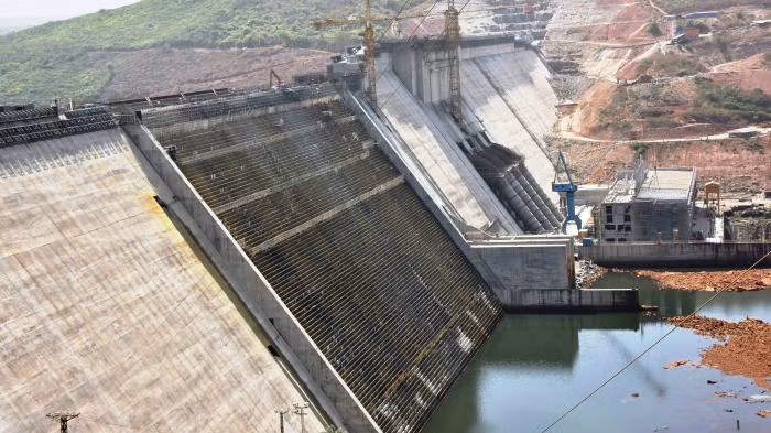Guinea’s Souapiti dam. Guinea will receive UK-backed financing for school, water and electricity infrastructure projects. [Cellou Binani]