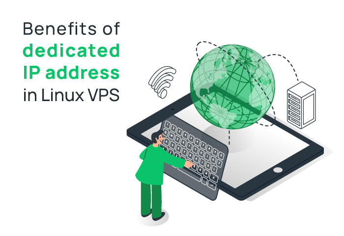 What are the benefits of having a dedicated IP address in Linux