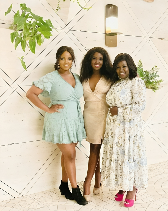 JCC Bishop Kathy Kiuna with her daughters Stephanie and Vanessa