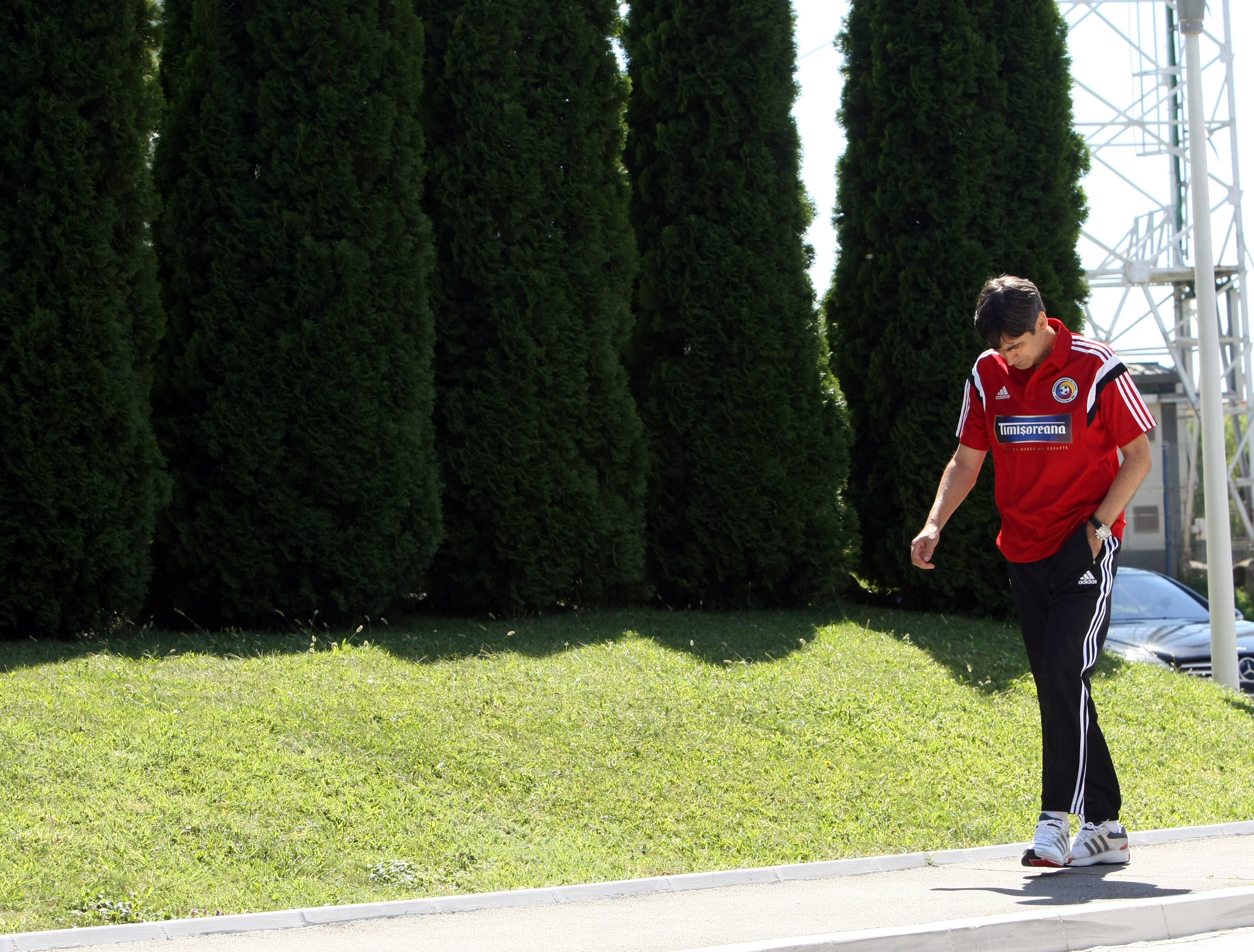 FOTO/ Pițurcă: ”Șansele să plec după meciul cu Grecia în Golf sunt sub 1%” 
