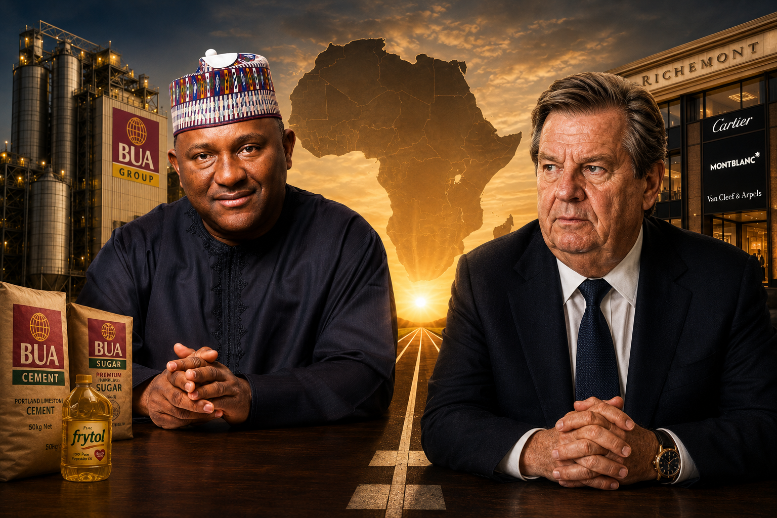 Abdulsamad Rabiu and Johann Rupert in a fierce race to become Africa's next $20b billionaire