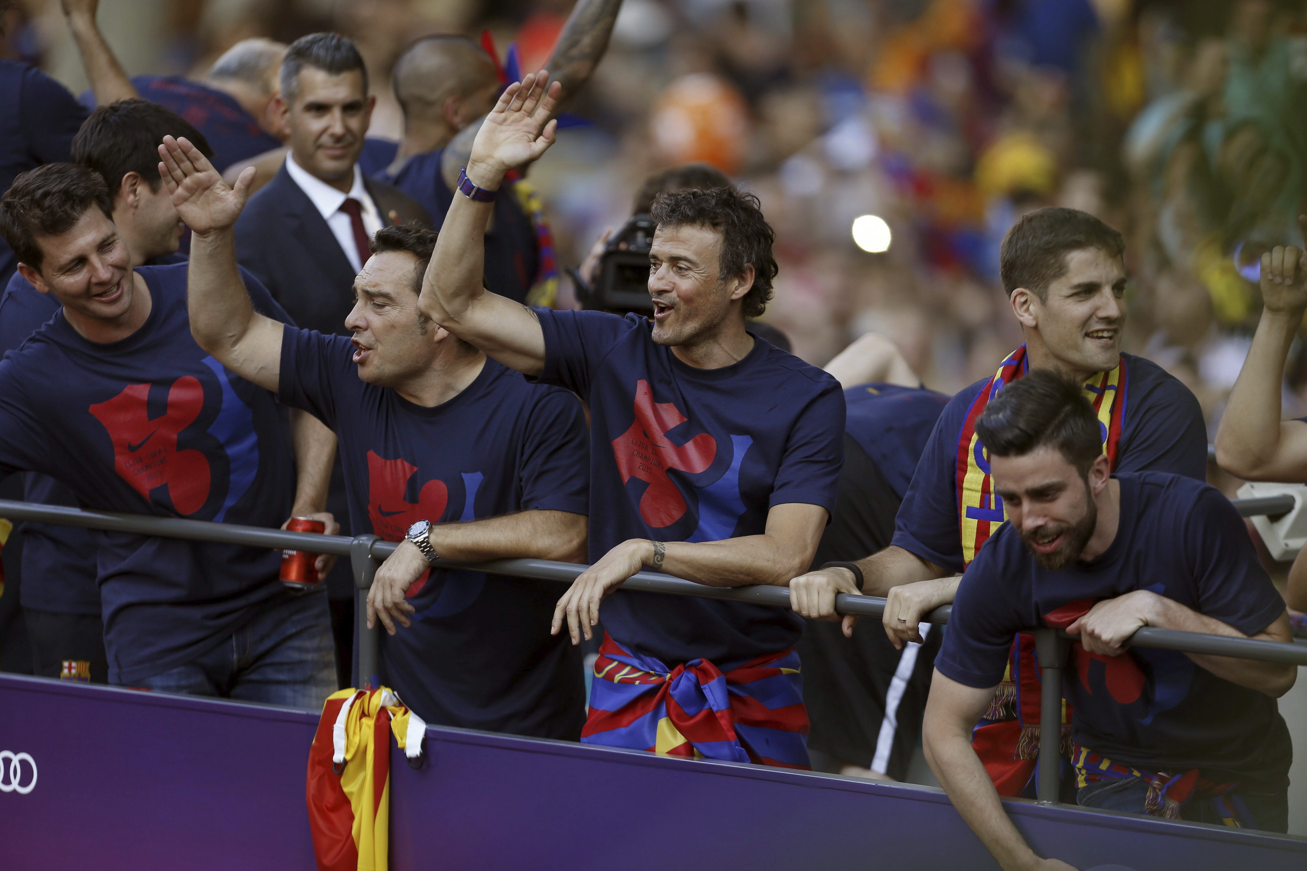 Fiestă în Barcelona. Campionii Europei au sărbătorit TRIPLA / FOTO&VIDEO