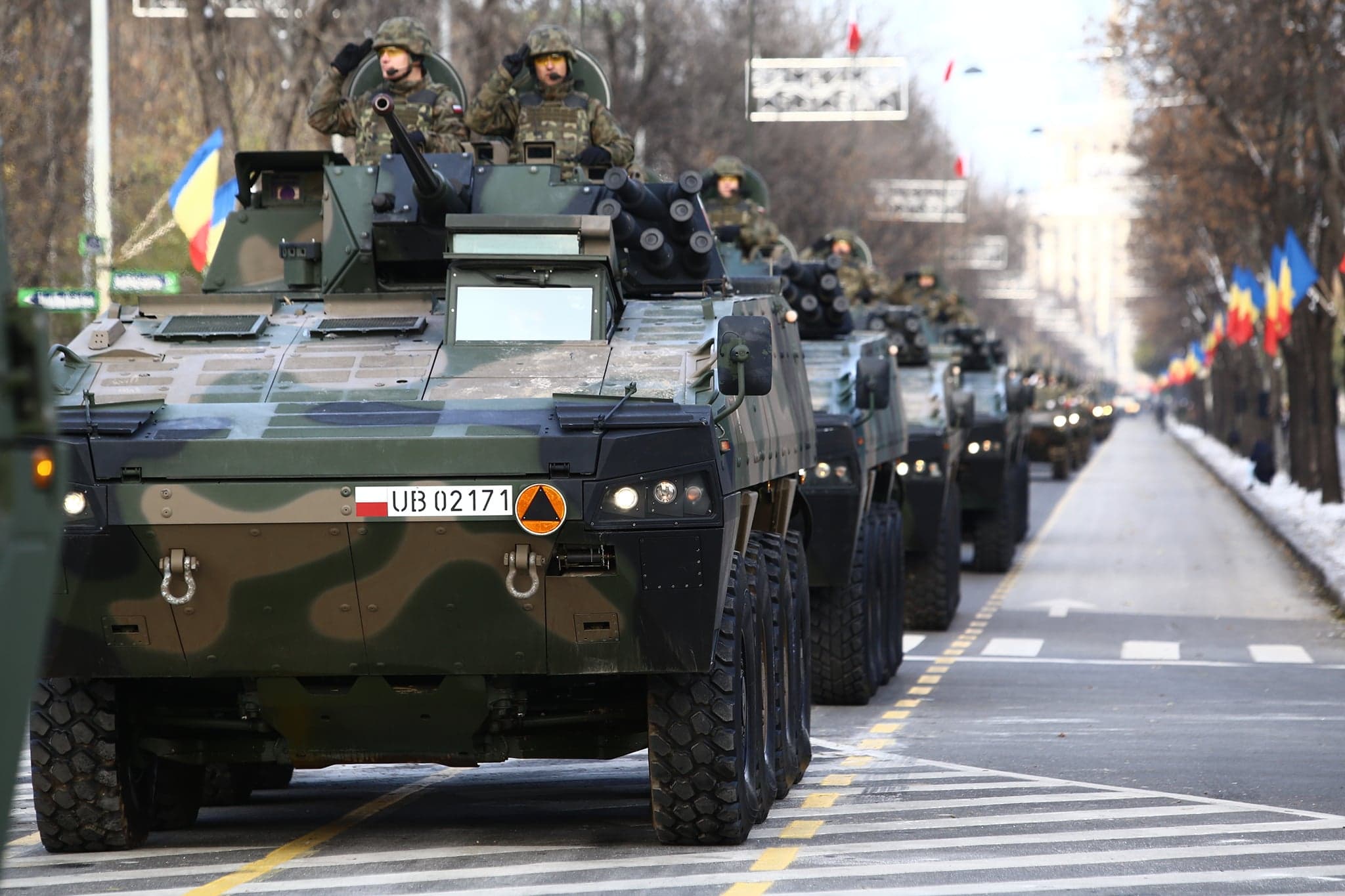 FOTO | Pregătiri la minus 6 grade Celsius pentru Parada Militară de 1 Decembrie