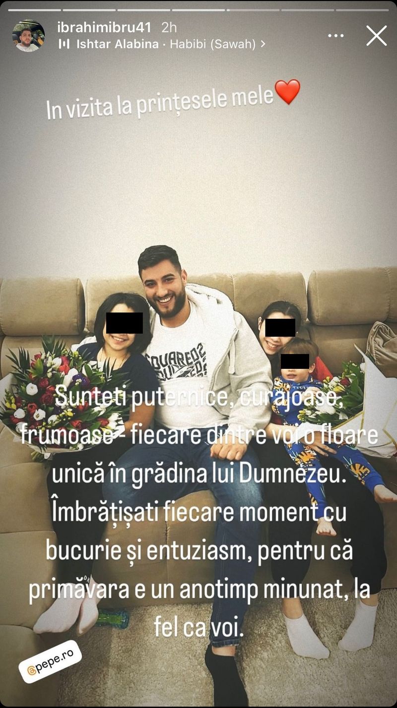 Fostul soț al Ralucăi Pastramă a mers acasă la Pepe. Cum a fost surprins Ibrahim Ibru în compania fetelor artistului. „Prințesele mele”