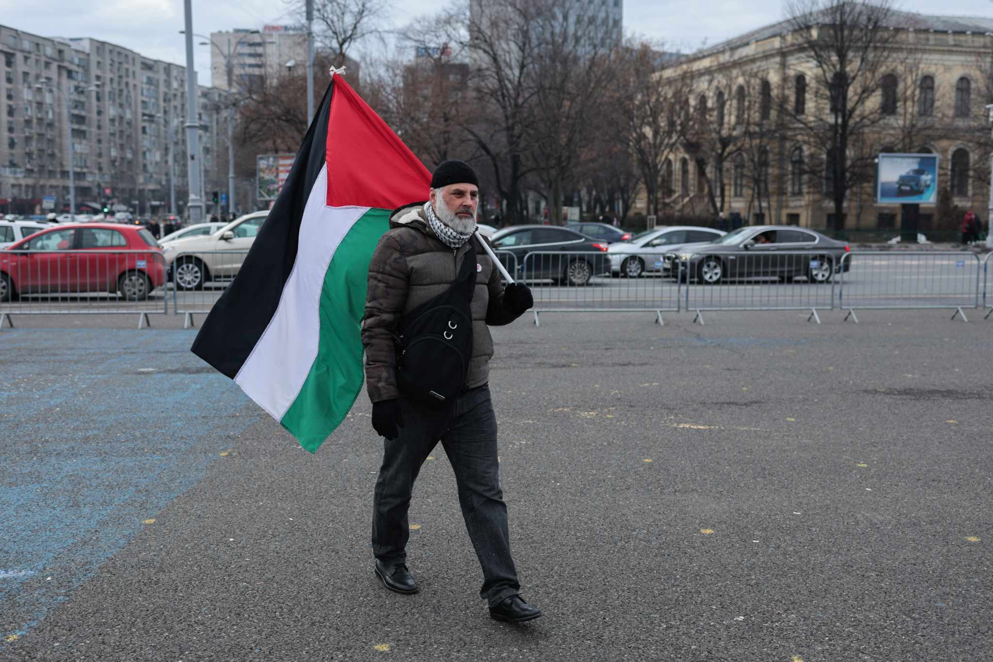 Un nou miting pro-Palestina în București. Circa 100 de persoane cer oprirea ostilităților din Gaza