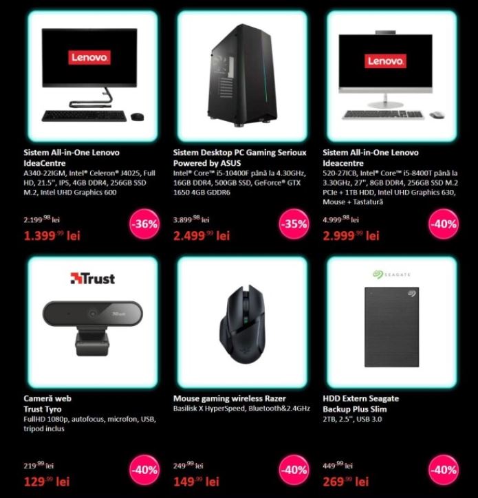 Reduceri eMAG de Black Friday 2020 au început. Vezi care sunt cele mai bune oferte din catalogul eMAG