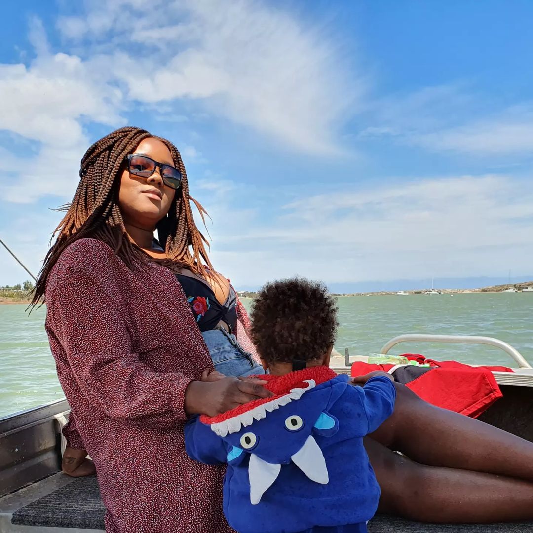 Stephanie Kiuna with her child