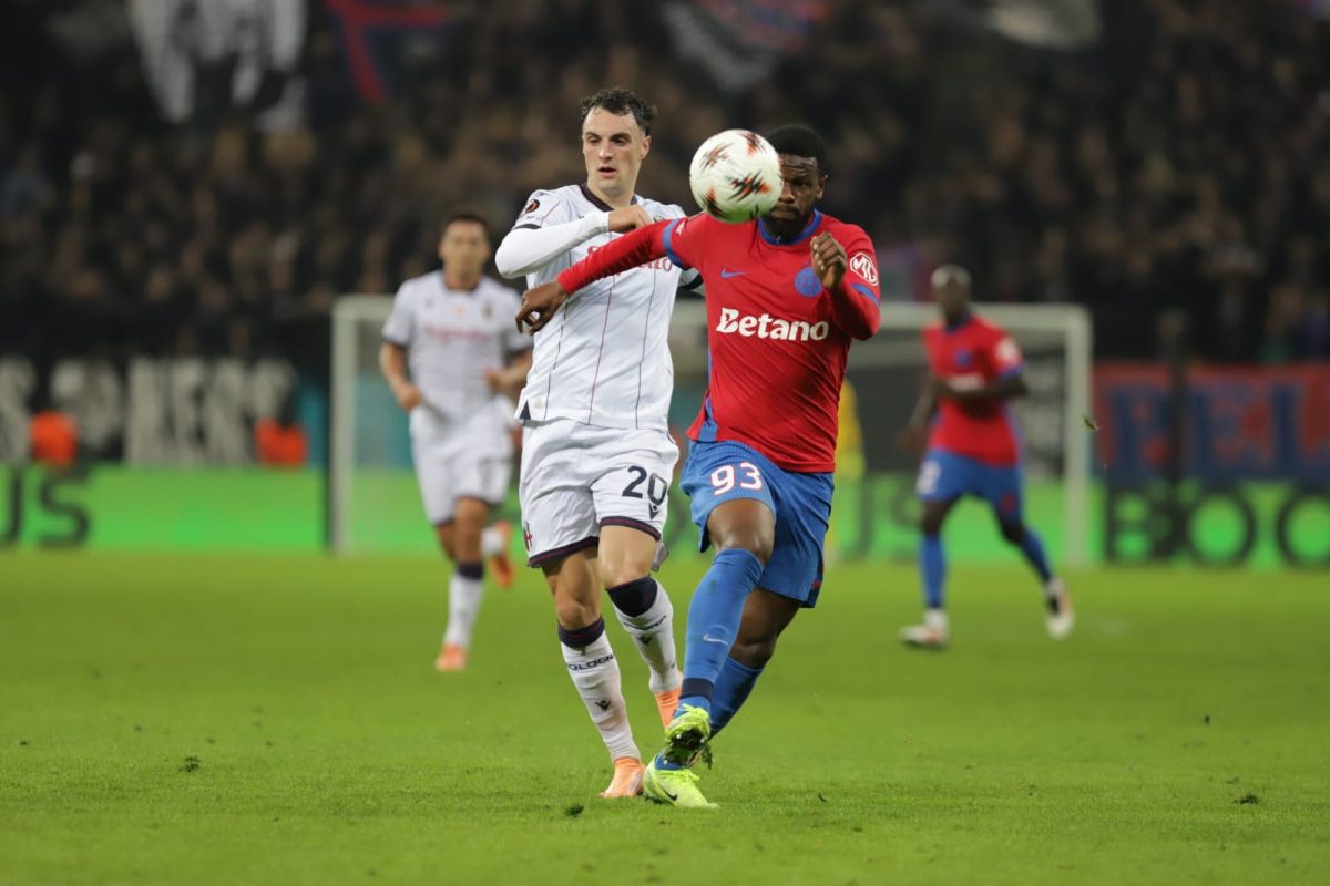 FCSB a fost învinsă de Bologna la București, în grupa Europa League