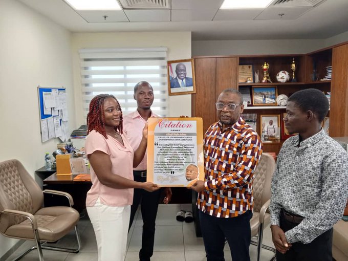 Unemployed Graduate Nurses and Midwives Association honours Ministry of Health's director