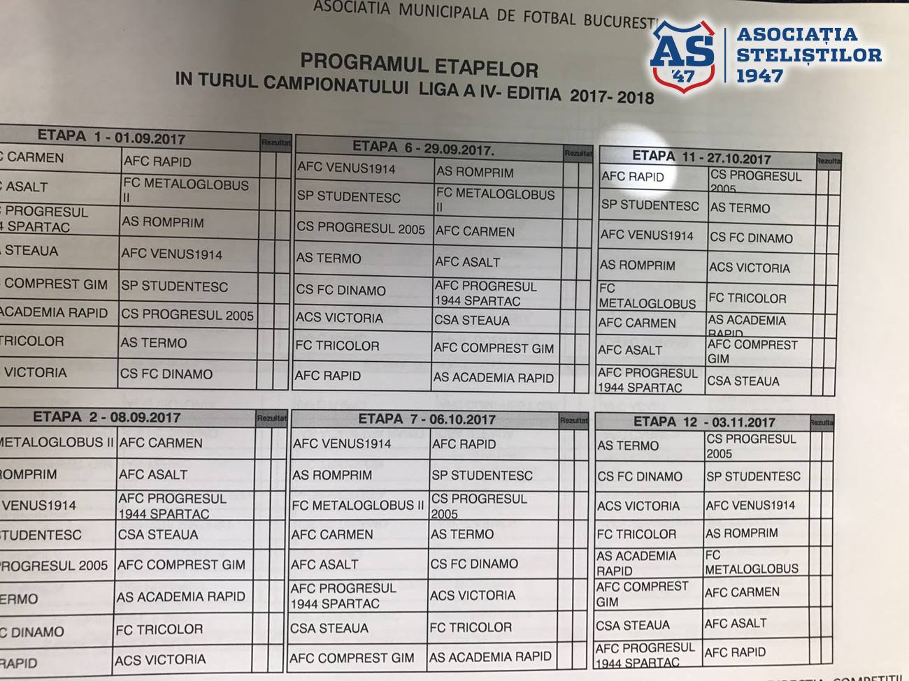 Când se joacă derby-urile Steaua - Rapid și Steaua - Dinamo din liga a patra București | FOTO