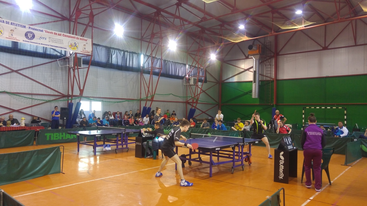 Juniori de perspectivă medaliați la Olimpiada Națională a Sportului Școlar la tenis de masă