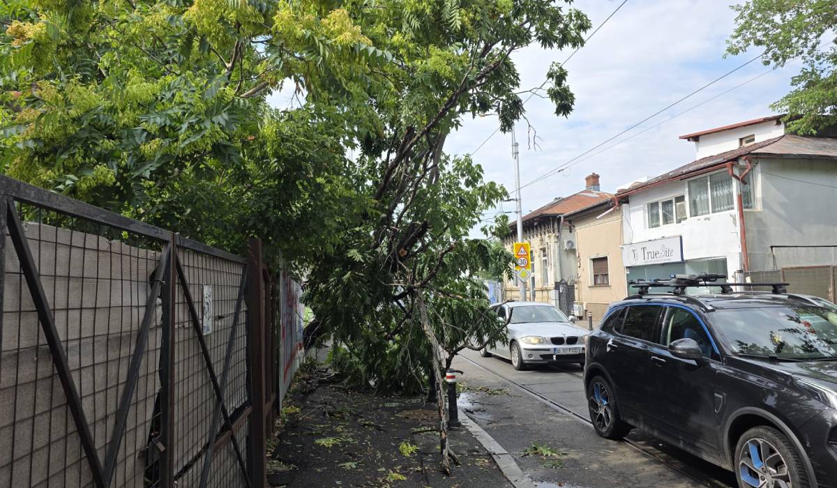 Dezastru după furtuni: București este sub ape iar aproape 30.000 de oameni din 65 de localități sunt fără curent. Pompieri din 9 județe vin în ajutor