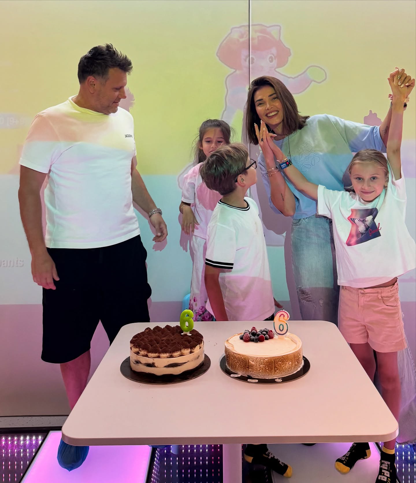 Alina Pușcaș și familia sa 