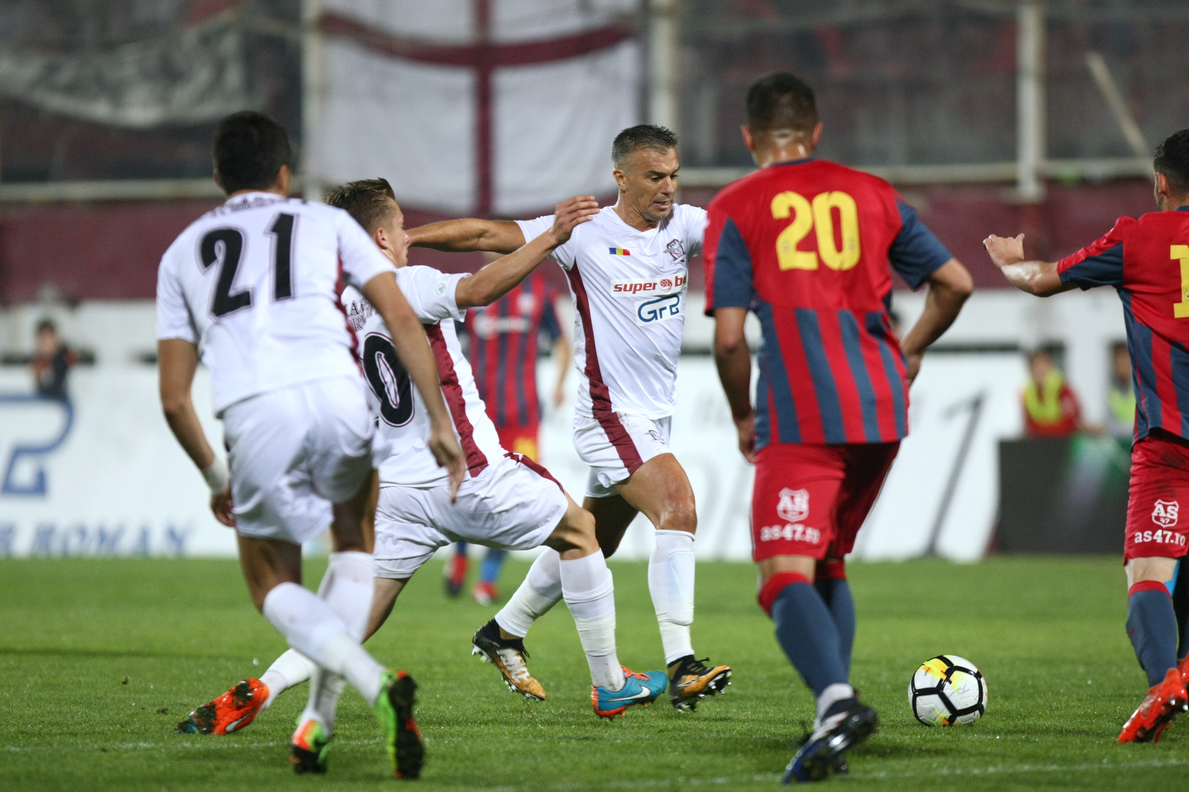 Academia Rapid - CSA Steaua 1-1, în Liga a 4-a. A fost spectacol total în tribune | GALERIE FOTO