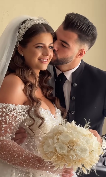 Imagini de la nunta lui Iancu Sterp cu Denisa Coțolan. Cât de emoționată a fost mireasa și cine sunt nașii celor doi
