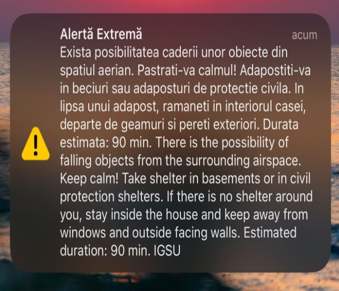 O dronă rusească ar fi explodat în afara localității Plauru, în Tulcea: „Urme ale unui posibil impact”. Mesaj Ro-Alert