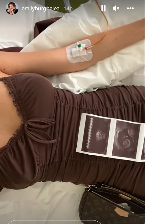 Emily Burghelea e însărcinată a doua oară. A ajuns la spital direct de la „Vorbește lumea”: „O să mai avem un copil”￼
