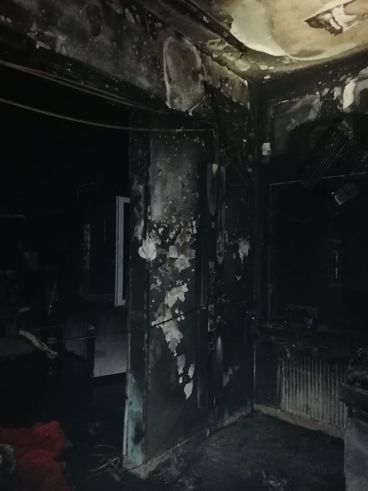 Imagini cu impact emoțional. Cum arată salonul ATI de la Spitalul din Piatra Neamț, în urma incendiului devastator