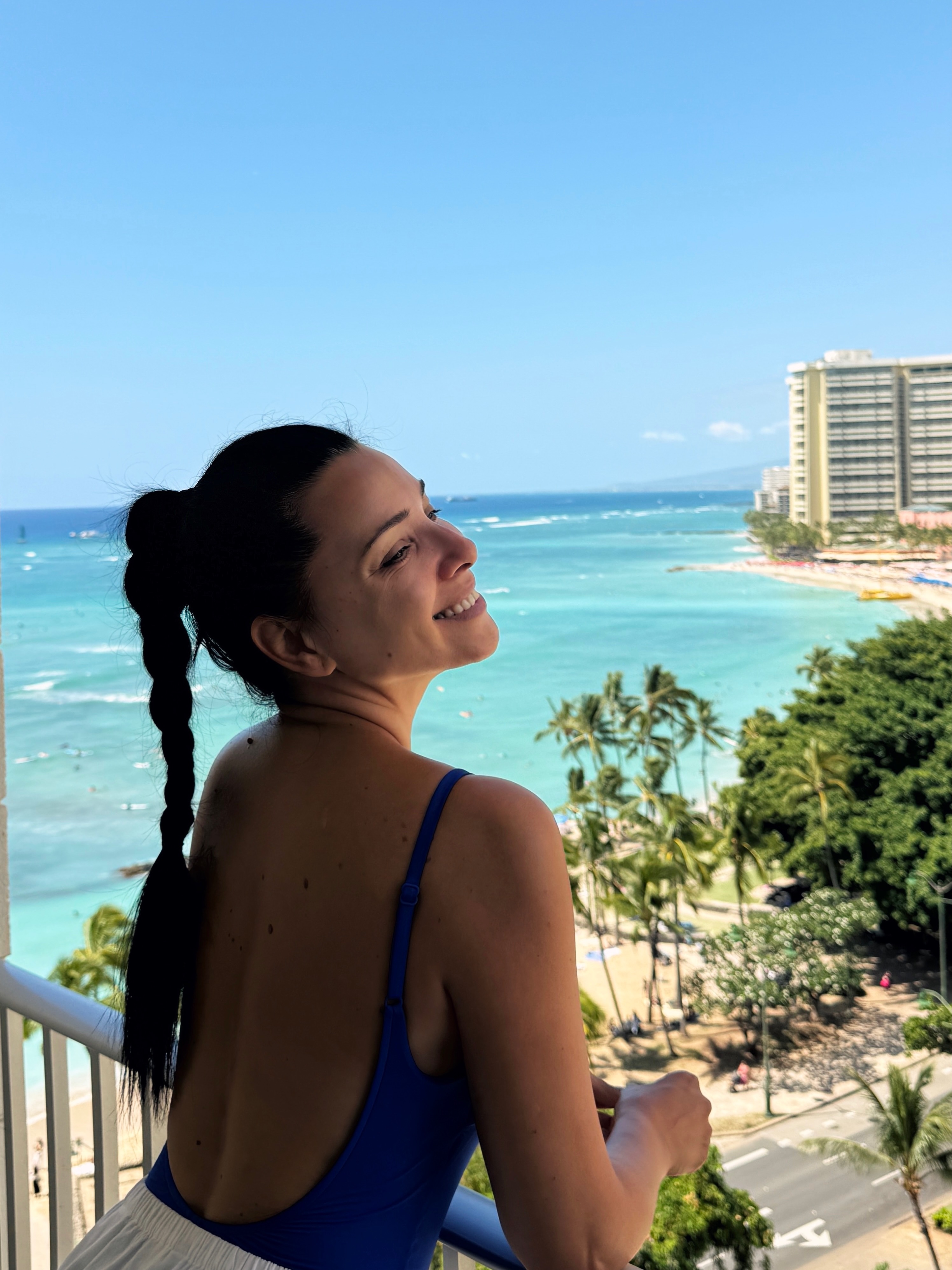 Corina Caragea în Hawaii (Honolulu - Waikiki)