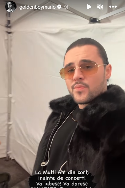 Alexia Eram și Mario Fresh nu au petrecut Revelionul împreună. Mesajul transmis de artist: „Oare ce o urma?”