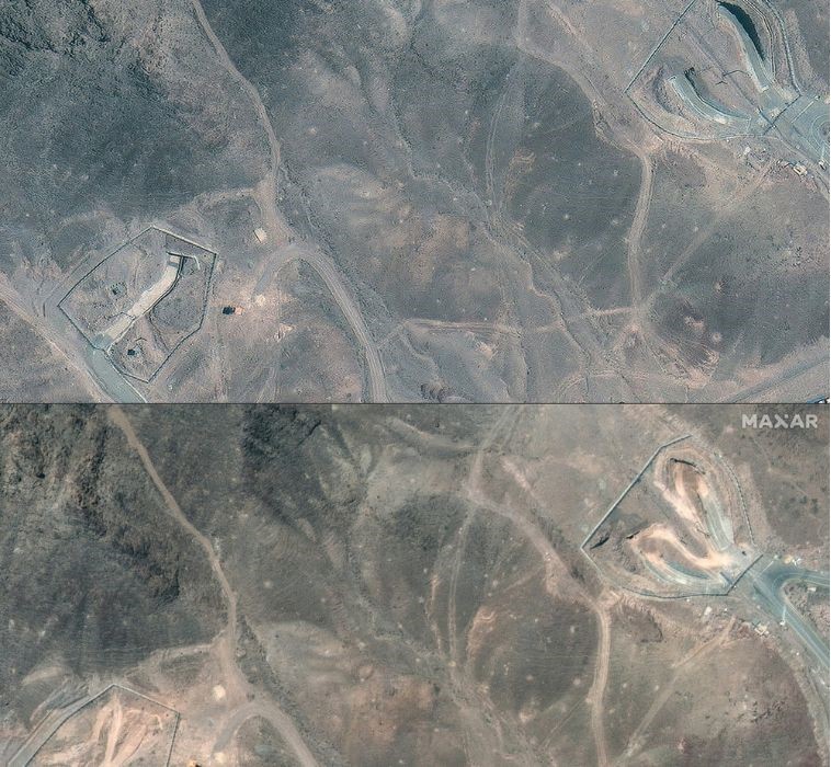 Imagini din satelit ale instalației nucleare Fordo arată locurile prin care au lovit bombele lansate de SUA