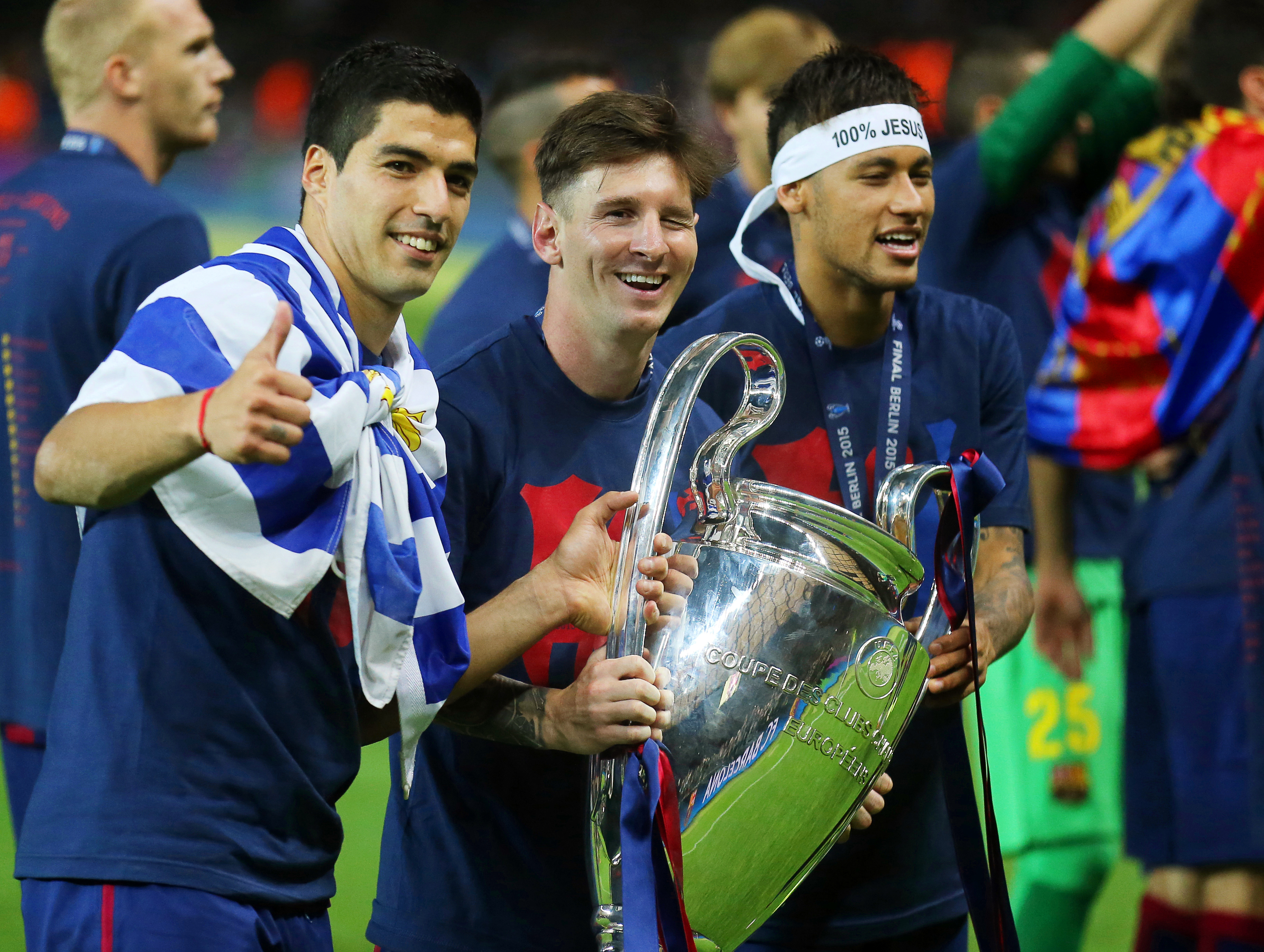 Leo Messi a celebrat cu fiul său câștigarea UCL / GALERIE FOTO