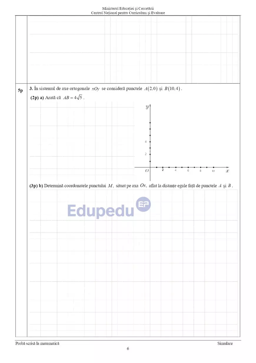 Subiectele la matematică la Evaluarea Națională 2026. Ce a picat la a doua probă a examenelor pentru clasa a 8-a
