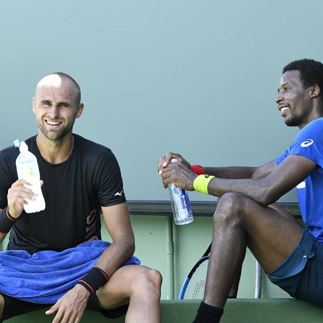 Marius Copil, antrenament cu Gael Monfils. Românul și francezul pregătesc US Open / GALERIE FOTO
