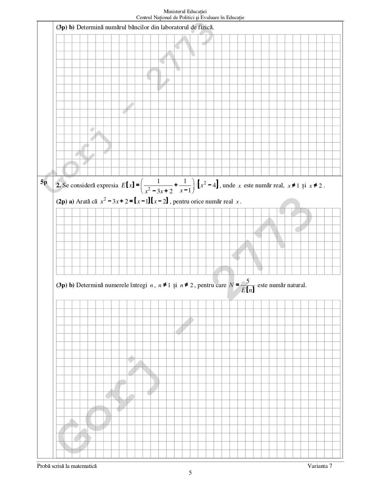 Rezolvarea subiectelor la Matematică la Evaluarea Națională 2024. „Un elev se putea descurca relativ lejer până în jurul notei 6”